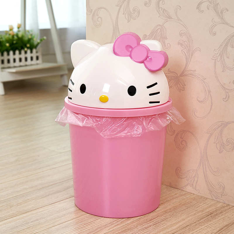 Office Furniture Design - Lixeira Pequena Hello Kitty para Mesas