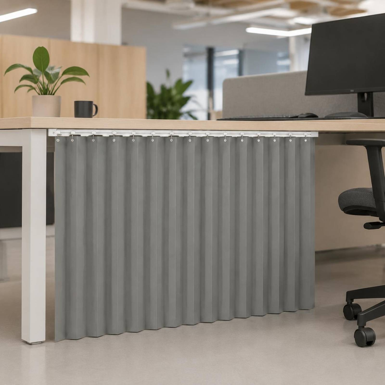 Office Furniture And Desks - Cortina de Privacidade para Mesa, Cortina
