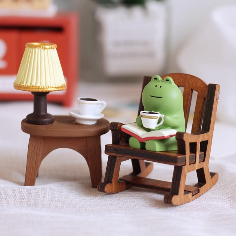 Office Furniture Heaven - Miniatura de Sapo Fofo em Resina