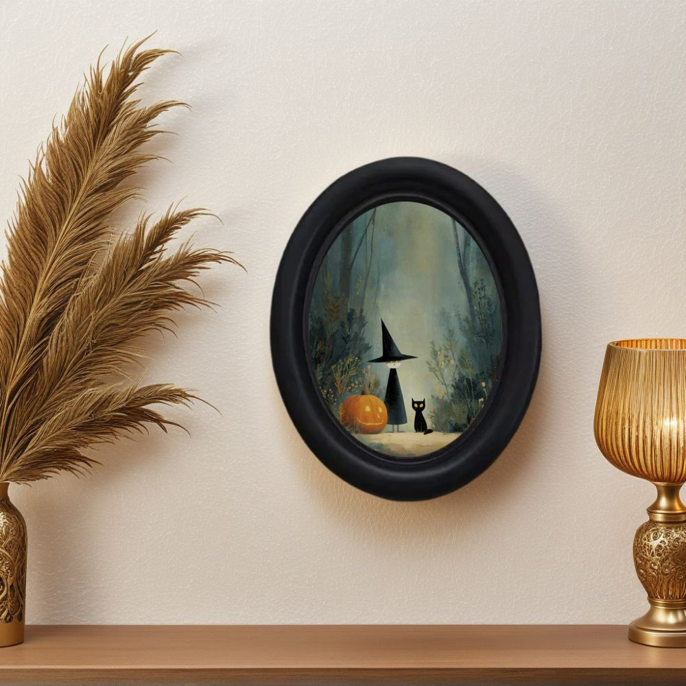 Office Furniture Design - Uma bruxa de Halloween vintage 3D