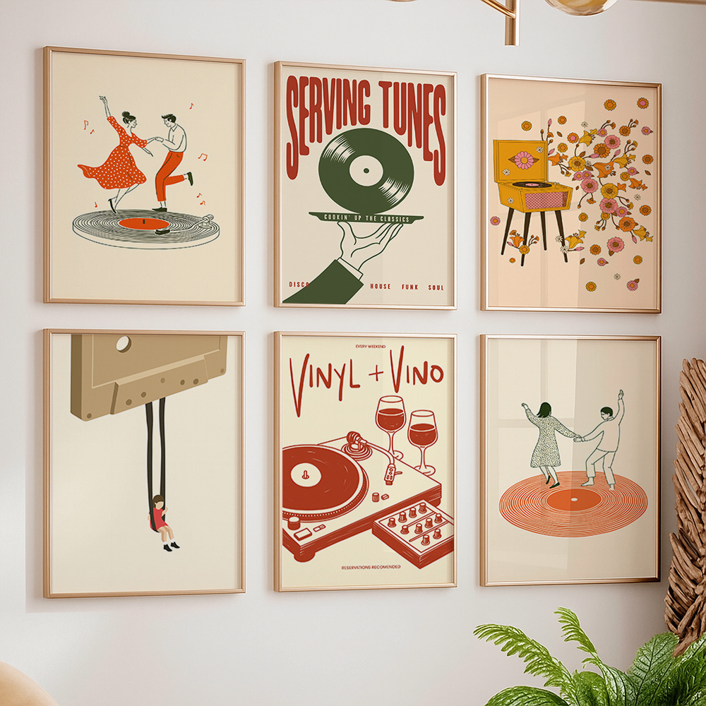 Office Furniture Design - 1 unidade Pôster de Música Vintage