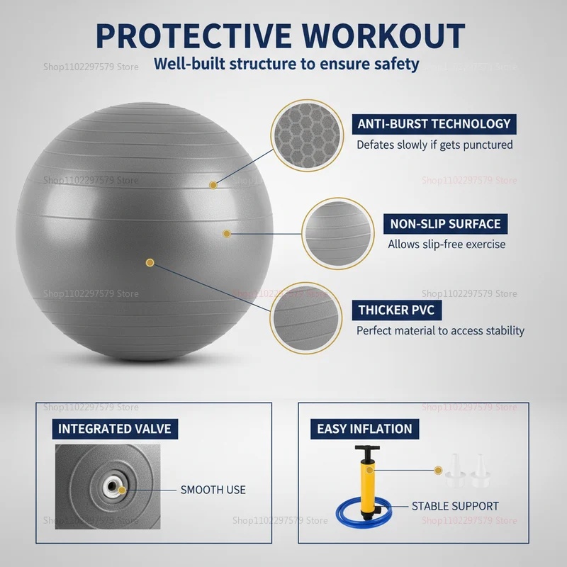 Bola de Yoga Antiexplosão com  - Office Furniture Heaven avaliação e preço